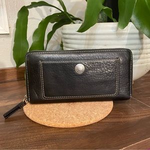 Coach Black Leather Wallet